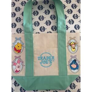Disney Winnie The Pooh Green Coquette Custom Made Trader Joes Mini Tote